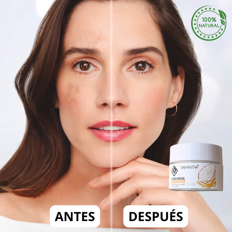 CREMA FACIAL ACLARANTE DE ARROZ 100 RECOMENDABLE